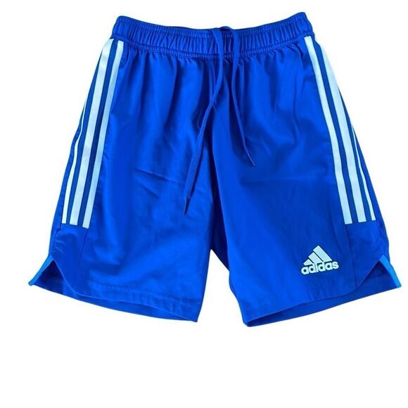 Adidas, royal blue boys athletic short size XS barely worn - Picture 1 of 3